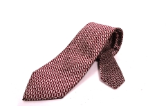 *Reiss  Mens Tie Classic Necktie Silk Red Pattern