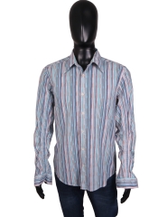 *Hugo Boss Orange Mens Shirt Tailored Stripes size L