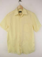 HUGO BOSS SHIRT VINTAGE TOP YELLOW ORIGINAL PREMIUM size 39/15,5
