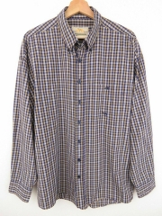 CAMEL COLLECTION SHIRT TOP CASUAL BLUE CHECK ORIGINAL PREMIUM size XL 