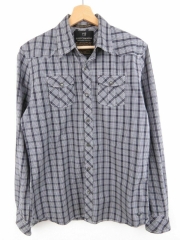 SCOTCH & SODA WESTERN SHIRT VINTAGE TOP GREY CHECK ORIGINAL PREMIUM M