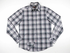 BEN SHERMAN SHIRT TOP CASUAL POPPERS ORIGINAL PREMIUM CHECK size S
