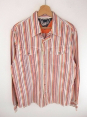 TOMMY HILFIGER DENIM VINTAGE SHIRT TOP STRIPED ORIGINAL PREMIUM size L