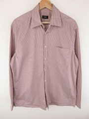 HUGO BOSS SHIRT TOP ORIGINAL PREMIUM VINTAGE FADED CHECKED size 16"