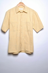 JAEGER SHIRT TOP ORIGINAL PREMIUM CHECKED SHORT SLEEVE size M