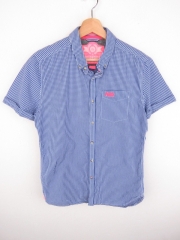 SUPERDRY SHIRT TOP ORIGINAL PREMIUM LONDON BUTTON-DOWN CHECKED size M