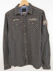 SCOTCH&SODA WESTERN SHIRT TOP GREEN CHECK ORIGINAL PREMIUM size M