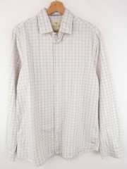 SCOTCH&SODA VINTAGE SHIRT TOP BEIGE CHECK ORIGINAL PREMIUM size XL