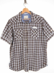 SCOTCH&SODA WESTERN SHIRT TOP CHECK SHORT SLEEVE ORIGINAL PREMIUM L