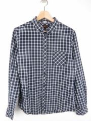 BEN SHERMAN SHIRT TOP ATKINS NAVY CHECK ORIGINAL PREMIUM size M 