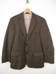 HUGO BOSS BLAZER JACKET VINTAGE BROWN WOOL ORIGINAL PREMIUM size 50