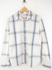 LEVI STRAUSS LEVI'S SHIRT VINTAGE TOP BLUE CHECK ORIGINAL PREMIUM size M