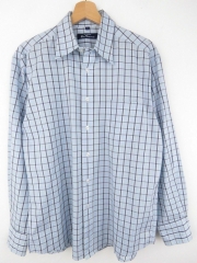 BEN SHERMAN SHIRT TOP BLUE CHECK ORIGINAL PREMIUM size 2/M