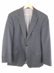 HUGO BOSS BLAZER ORIGINAL PREMIUM PURE WOOL PINSTRIPED GREY size 25/40