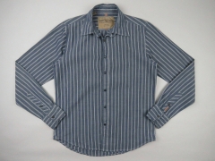 SCOTCH&SODA SHIRT TOP ORIGINAL PREMIUM STRIPED POPPERS BLUE size M
