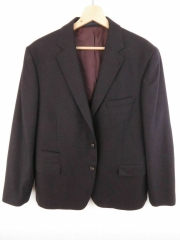 MARKS&SPENCER BLAZER ORIGINAL PREMIUM PURE WOOL BURGUNDY TAILORED