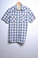 HOLLISTER SHIRT TOP ORIGINAL PREMIUM POPPERS CHECKED size M