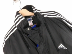 ADIDAS VINTAGE JACKET COAT ZIP ROLL HOOD ORIGINAL PREMIUM size 40/XL