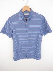 BEN SHERMAN SHIRT TOP ORIGINAL PREMIUM VINTAGE FADED BLUE STRIPED size XS