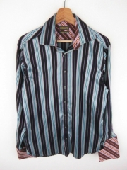 KU1147 TED BAKER ENDURANCE SHIRT TOP ORIGINAL PREMIUM STRIPED VTG size 15 1/2