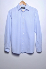 *JAEGER SHIRT TOP ORIGINAL PREMIUM CHECKED LONG SLEEVE COTTON size 15,5