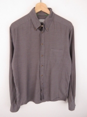 *ETON SHIRT TOP ORIGINAL PREMIUM PLAIN GREY SLIM FIT size 15 3/4" / M