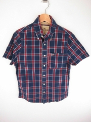 *HOLLISTER SHIRT SHORT SLEEVE TOP ORIGINAL PREMIUM CHECK VINTAGE size S