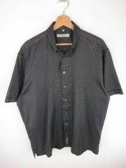 *BEN SHERMAN SHIRT TOP VINTAGE SHINE BLACK ORIGINAL PREMIUM size L