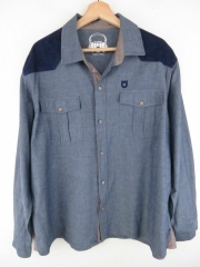 *UNSUNG HERO SHIRT TOP ORIGINAL PREMIUM DENIM-STYLE CORDUROY PARTS size XL