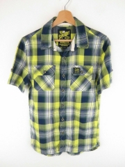 *SUPERDRY SHIRT ORIGINAL PREMIUM SHORT SLEEVE THE LUMBERJACK TWILL size S