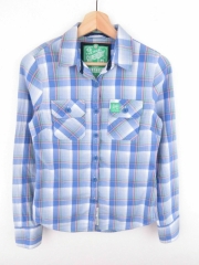 *SUPERDRY SHIRT TOP ORIGINAL PREMIUM CHECKED FLANNEL PATCHES size XS