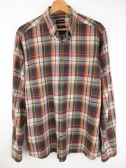 *BRUUN&STENGADE SHIRT TOP FLANNEL CHECK EASY CARE ORIGINAL size 16/41