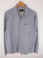 *LYLE&SCOTT SHIRT TOP ORIGINAL PREMIUM VINTAGE FADED STRIPED SPOTTED L