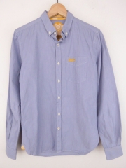 *SUPERDRY JPN SHIRT TOP BLUE PINSTRIPS ORIGINAL PREMIUM size S S