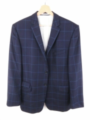*BAUMLER BLAZER ORIGINAL PREMIUM VINTAGE PURE WOOL CHECKED RETRO size 42