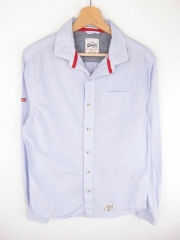 *SUPERDRY SHIRT TOP ORIGINAL PREMIUM LAUNDERED CUT COLLAR STRIPED size M