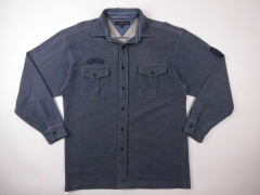 *TOMMY HILFIGER SHIRT TOP JERSEY ORIGINAL PREMIUM NAVY size S