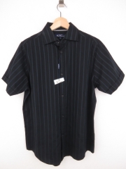 *BEN SHERMAN SHIRT S/S TOP BLACK STRIPS ORIGINAL PREMIUM size S