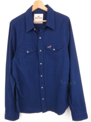 *HOLLISTER CALIFORNIA SHIRT TOP NAVY ORIGINAL PREMIUM size L