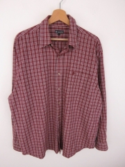 *GAUPA SHIRT TOP ORIGINAL VINTAGE CHECKED BIG size L