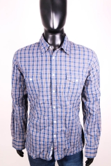 Tommy Hilfiger Mens Shirt Tailored Checked Blue roz L