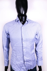 Massimo Dutti Mens Shirt Tailored Blue Checked size 39