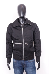 *Eluine Mens Jacket Zipper Vintage Black size S