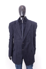 *Marks Spencer Mens Jacket Long Vintage Black size L