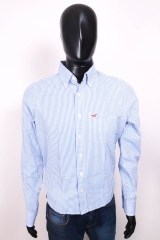 Hollister Mens Shirt Tailored Stripes Blue size 36