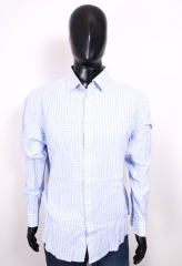 Jaeger Mens Shirt Regular Fit Checks Blue size 42