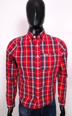 Hollister Mens Shirt Tailored Checks Red size 36