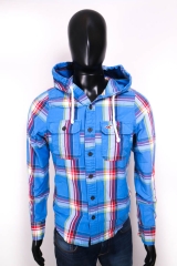 Hollister Mens Shirt Vintage Hooded Checks Blue size 36