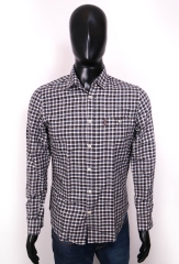Ben Sherman Mens Shirt Tailored Checks Grey size 38