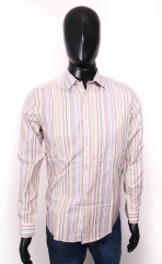 Aquascutum Mens Shirt Regular Fit Vintage Stripes 38